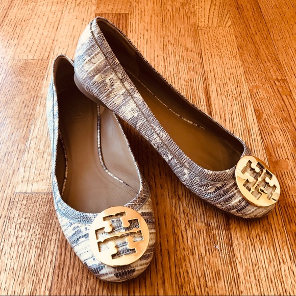 Tory Burch Shoes - 🛍SOLD🛍 TORY BURCH SNAKE SKIN REVA FLATS